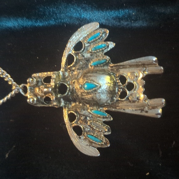 1970s Vintage Thunderbird Pendant Necklace - Picture 1 of 3